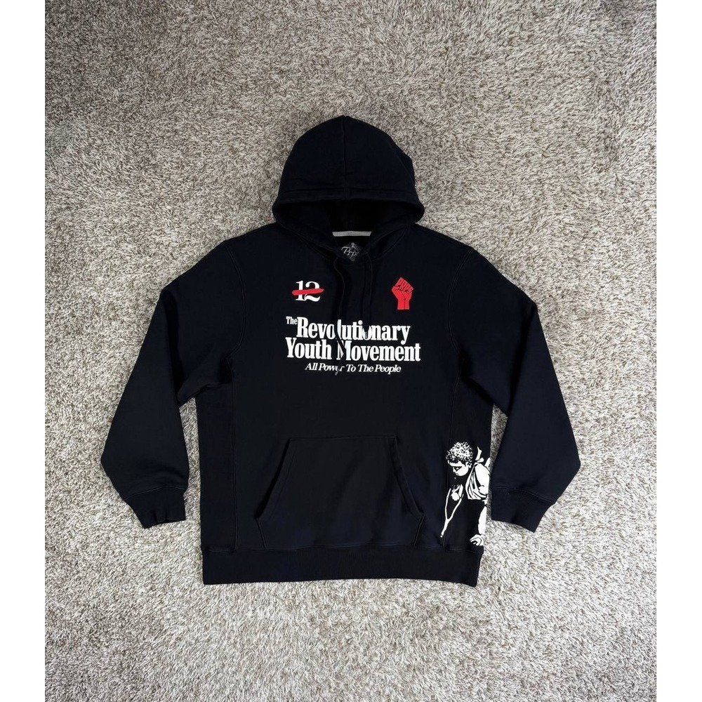 PRPS Revolutionary Youth Movement Hoodie Black Men's Size XL